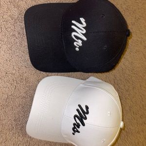 Mr & Mrs baseball caps